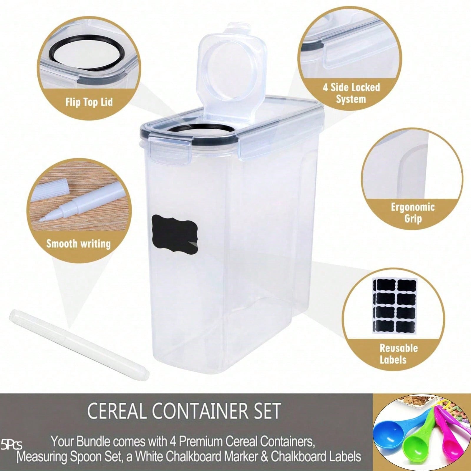 Lot de 4 contenants hermétique - Kitchen Gadgets Organizer avis et prix